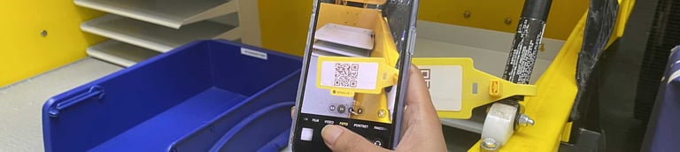 QR-codes in Milgro’s kantoor